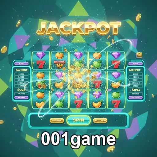 Tela de jogo de slots no acesso mobile rápido na 001game