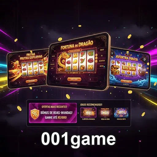 Imagem da página inicial do 001game com destaque para jogos e novidades no universo gamer